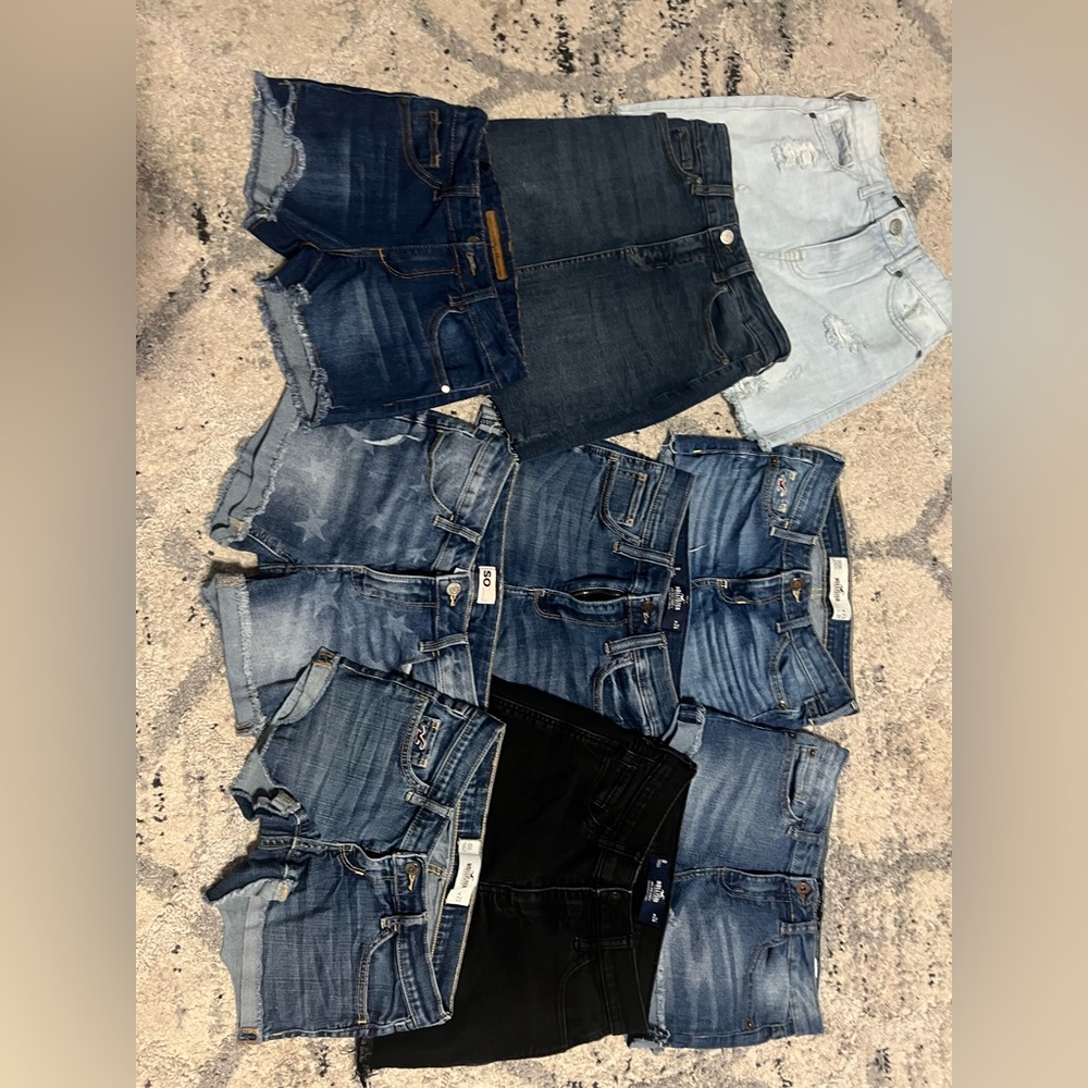 Denim Girl shorts and skirt
